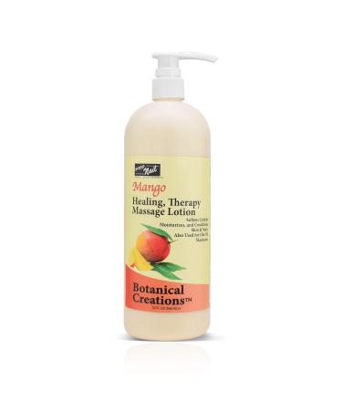 PRONAIL - Healing Therapy Massage Lotion - Professional Pedicure  Body and Hot Oil Manicure  Infused with Natural Oils  Vitamins  Panthenol and Amino Acids (Mango  32 Ounce)