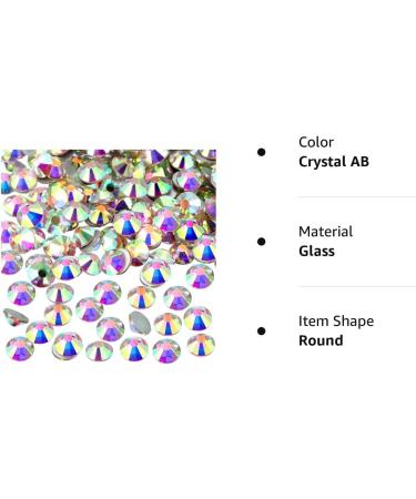 1440 Pack Crystal AB 4 MM Rhinestone Gems - Non-Self-Adhesive Diamantes - Buy Online on SooperMarket.com
