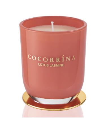 Cocorr na Candle fragrance candle in glass - Lotus jasmine burning time up to 22 hours natural soy candle Christmas gift candle 180g Lotus Jasmin 180g