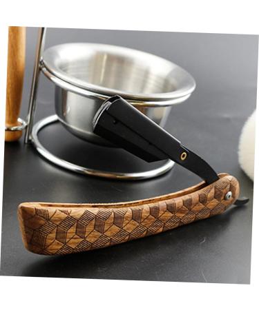 NOLITOY Manual Shaver - Professional Barber Razor for Men | Waterproof Facial Hair Shaving | Stainless Steel Beard Razor with Shave Catcher - Buy Online on SooperMarket.com