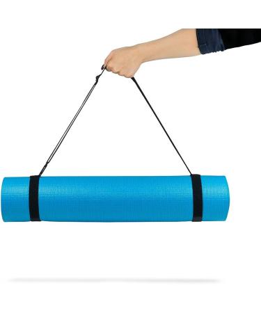 Black Yoga Mat Velcro Carry Strap | Convenient Mat Transport - Buy Online on SooperMarket.com