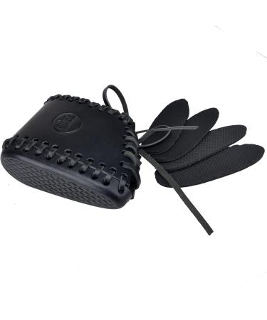 OXPANG Leather Rifle Gun Buttstock Extension - Black Veg Tanned Slip-On Recoil Pad - Buy Online on SooperMarket.com