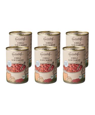 Reichenhof I Chili sin Carne I Pack of 6 organic stews I (6x 400g)