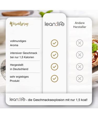Lean:Life Curry Seasoning Spray - Vegan Sugar-Free Aroma Spray - 30ml Made in Germany - International Shipping Available - Buy Online on SooperMarket.com