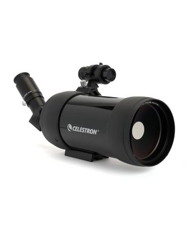 Celestron  MAK 90mm Angled Spotting Scope  Maksutov Spotting Scope  Great for Long Range Viewing  39x Magnification with 32mm Eyepiece  Multi-coated Optics  Rubber Armored 32mm x 45 Spotting scope