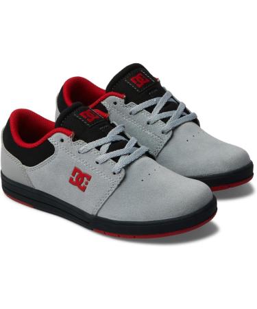 DC Shoes Boys Crisis 2 Sneaker - Grey Red | Size 39 EU | Stylish & Durable International Shipping - Buy Online on SooperMarket.com
