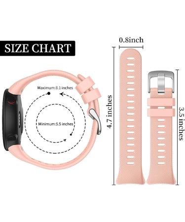 Watbro Compatible with Garmin Forerunner 45 Band  Soft Silicone Sport Replacement Watch Band  Fitness Strap Bracelet Wristband for Garmin Forerunner 45 Smartwatch Pink+Teal+Orange - Buy Online on SooperMarket.com