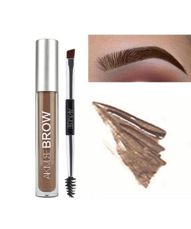 Waterproof Liquid Eyebrow Gels, Smudge-Proof, Sweat Resistant, Full Natural-24Hours Long Lasting Tinted Makeup Color Gel with Brow Pen (AUBURN)
