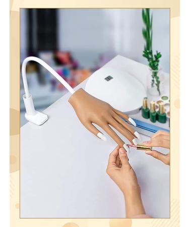 Silicone Practice Hand for Acrylic Nails with 200PCS Nail Tips - Flexible Fake Nail Mannequin Hand for Nail Practice - Buy Online on SooperMarket.com
