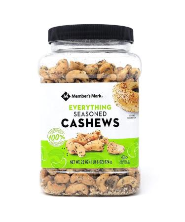 Member's Mark Everything Seasoned Cashews, 22 Oz 1.37 Pound (Pack of 1)