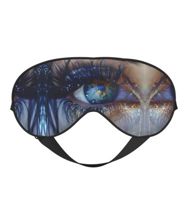 SSIMOO Eyelash Soft Sleep Eye Mask Female Breathable Eye Patch Perfect for Travel and Relaxation Black