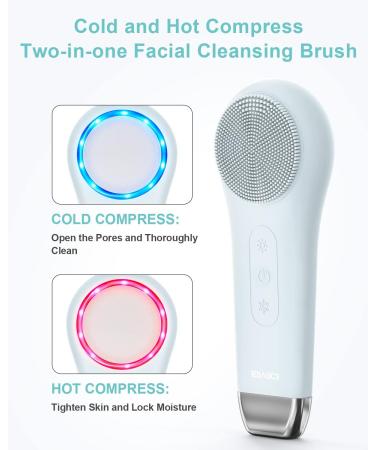 EZBASICS Rechargeable Facial Cleansing Brush - Waterproof Silicone Face Scrubber for Men & Women - Electric Exfoliating Brush for Cleansing and Exfoliating - Violet - Buy Online on SooperMarket.com
