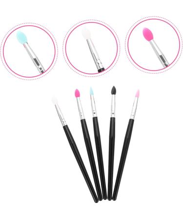 FOYTOKI 5pcs Silicone Eyeshadow Brush Glitter Eyeshadow Stick Glitter Outfit Lip Brush Plastic Handle - Buy Online on SooperMarket.com