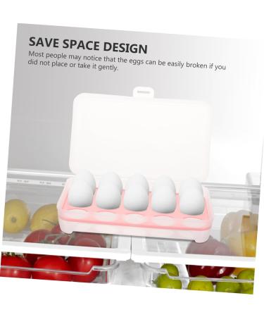 OSALADI Egg Keeper 2pcs 10 Egg Holder Egg Containers with Lid Storage Pull Out Drawers Red Portable Crisper re-usable Red 24.5*10.5*7cm - Buy Online on SooperMarket.com
