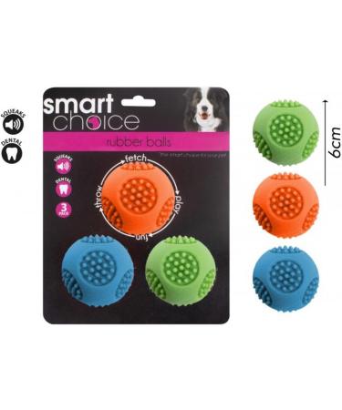 Smart Choice Rubber Tennis Balls Dog Toy - Buy Online on SooperMarket.com