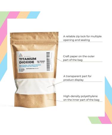 Pure Titanium Dioxide for Soap Making - Whitening Colorant for DIY Crafts - Titanium Dioxide Powder - Buy Online on SooperMarket.com