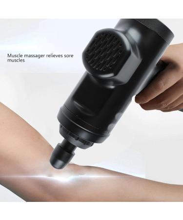 High-Frequency Black Body Massager with 8 Silicone Heads - Deep Tissue Relief for Sore Muscles - International Shipping Available - Buy Online on SooperMarket.com