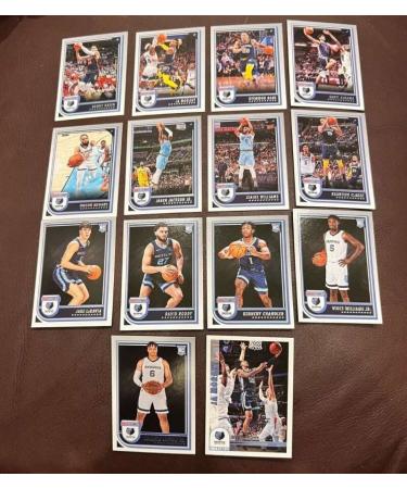 2022-23 Panini NBA Hoops Memphis Grizzlies Team Set Includes Rookies (Hand Collated) of 14 Cards: #34 Danny Green #133 Ja Morant #134 Desmond Bane #135 Dillon Brooks #136 Jaren Jackson Jr. #138 Ziaire Williams #139 Brandon Clarke #140 Santi Aldama #249 Ja