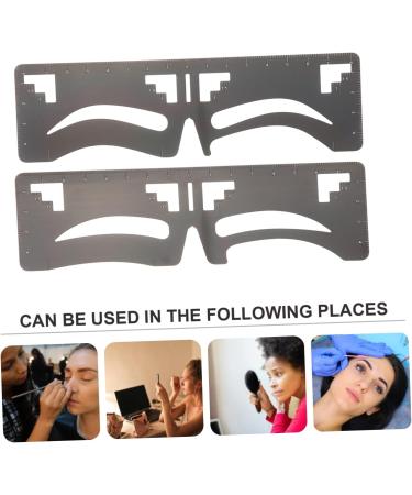 Beavorty 4 Pcs Eyebrow Ruler Makeup Tools Ink Stamp Brow Mapping Eyebrow Shaping Stencil Card Balance - Buy Online on SooperMarket.com