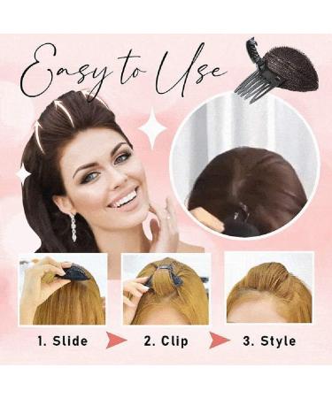 U-K 1pc Puff Hair Head Cushion Invisible Bump Up Volume Hair Base Fluffy Self Insert Hair Pad Sponge Clip Great for Women & Girls Nice and Professional - Buy Online on SooperMarket.com
