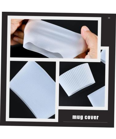 MUSISALY 27 Pcs Silicone Cup Cover Coffee Tea Cup Sleeves Coffee Travel Mugs Cup Insulator White - Buy Online on SooperMarket.com