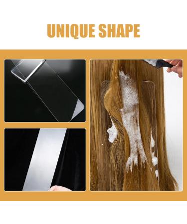 Healeved Balayage Board Clear Plastic Hair Highlighting Board Curved Hair Coloring Foiling Paddle for Home Hair Salon - Buy Online on SooperMarket.com