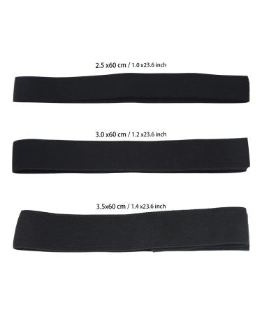 6 Pcs Black Lace Melting Bands for Lace Frontal Laying - 1 Inch Elastic Wig Headbands - Buy Online on SooperMarket.com