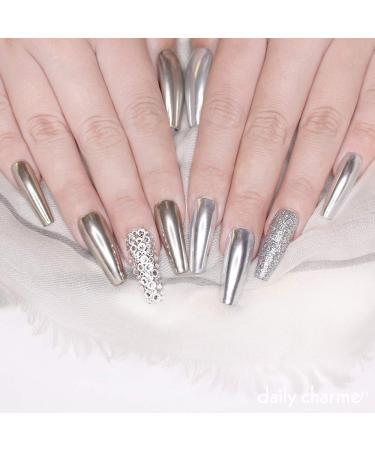Buy Daily Charme Chrome Effect No-Wipe Top Coat Gel Polish 15ml | High Gloss Long Lasting Smooth Mirror Finish for DIY & Salon Nail Art - Buy Online on SooperMarket.com