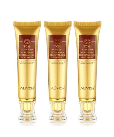 3 Pack TCM Scar Removal Cream, Scar Reducing Treatment, Scar Remover Gel for Stretch Mark, Acne Scar, Spots, Surgical Scars, Burns, Cuts and C Section Scar 1.1 Ounce (Pack of 3)