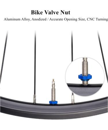 4-in-1 Bike Valve Key Set - Tone Valve Key for Presta & Valve Extensions - Valve Outlet & Nut Set - Blue | International Shipping - Buy Online on SooperMarket.com