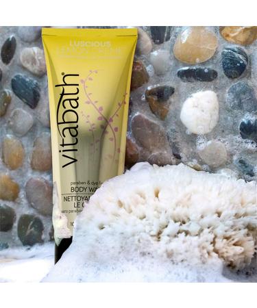 Vitabath Luscious Lemon Creme Body Wash for Unisex - 10 oz | Hydrating & Refreshing Cleanser | International Shipping Available - Buy Online on SooperMarket.com