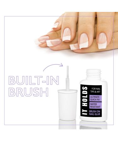 Extra Strong Brush On Nail Glue for Press On Nails - Waterproof & Long Lasting - Professional Nail Bond 8ml - Buy Online on SooperMarket.com
