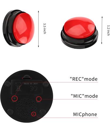 6 Pack Multicolored Language Recording Buttons - 30-Second Describable Pet Training & Creative Learning Gifts for Kids & Office Fun - Buy Online on SooperMarket.com