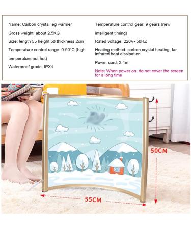 ZCBYBT Desk Heater - Fast Heating Arc Heater Graphene Carbon Crystal Leg & Foot Warmer Quiet Operation for Comfort - Buy Online on SooperMarket.com