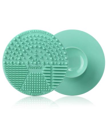 Silicone Makeup Brush Cleaning Mat - Portable Scrubber Tool with Suction Cup for Valentines Day - Green - Buy Online on SooperMarket.com