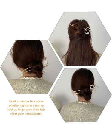 minkissy Cute Cute Hairpin Cat Hair Clips Cat Hair Pin Women Hair Accessories Retro Hairpin Girl Hair Accessories Cute Hair Clips for Women Hair Bun Hair Fork Lazy Wind Miss Alloy - Buy Online on SooperMarket.com