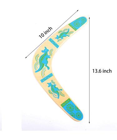 Inborntrait Kids Boomerang - Handmade Wooden V-Shaped Returning Boomerang - Blue Sky Blue - Buy Online on SooperMarket.com