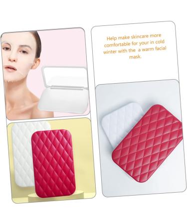 minkissy Mask Heater Portable Makeup Mirror Portable Heaters Portable Vanity Mirror Facial Mask Warmer Abs Care White Heating Instrument - Buy Online on SooperMarket.com