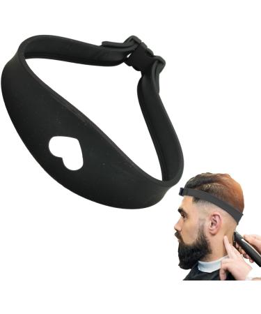 Aznever Hairline Shaping Tool Hairline Trimming and Shaping Tool Adjustable Curved Silicone Haircut Bands for Hair Salons and Home Black - Buy Online on SooperMarket.com