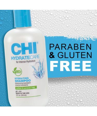 CHI HydrateCare Hydrating Conditioner - Moisture Balance & Damage Protection Sulfate-Free Paraben-Free Cruelty-Free 12 Oz Shop Internationally - Buy Online on SooperMarket.com