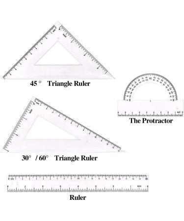 CFTfabMS 15Pcs Geometric Stencils Drawing Templates with Geometry Set - Circle, Curve, Shape Stencils with Case - Drafting Tools for Drawing Design School - Buy Online on SooperMarket.com