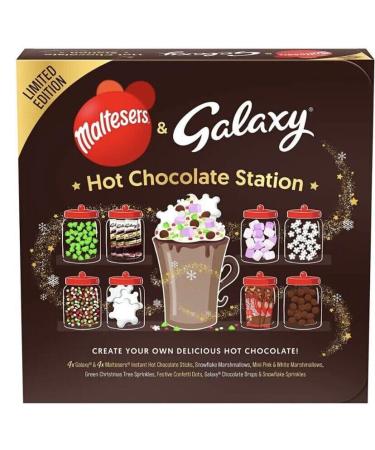 Limited Edition Hot Chocolate Station Set - Create a Cozy Cocoa Haven at Home - Marshmallows and Chocolate Shavings - Toppings Assortment Delicious
