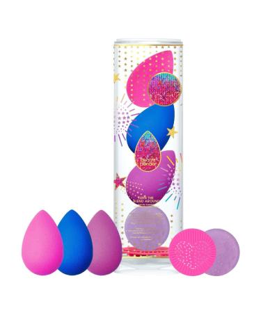 Beautyblender | Turn The Blend Around 6-Piece Set - 3 Makeup Sponges 2 Sponge & Brush Cleansers Cleansing Silicone Scrub Mat Professional Application Vegan & Cruelty Free Made in the USA