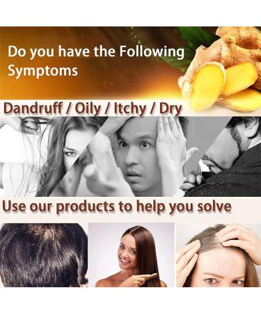 Ginaday Instant Ginger Hair Regrowth Shampoo & Conditioner Set - Promotes Hair Growth, Prevents Hair Loss - 17.6oz - Buy Online on SooperMarket.com