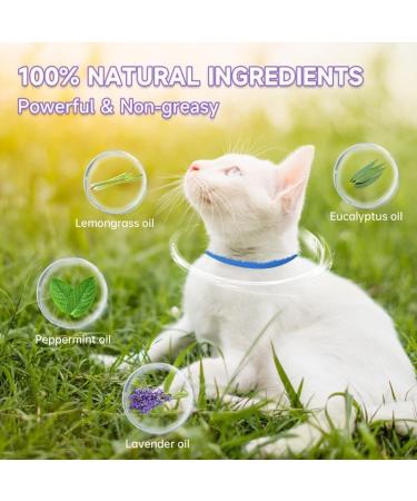 Cat Repellent Treatment Adjustable Cat Repellent Collars Natural Protection Repellent Collar for Cats Water Resistant Repellent Collar for Cats Small-Medium-Large Light Blue 2pack - Buy Online on SooperMarket.com