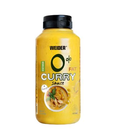 Weider Gourmet 0% Fat Curry Sauce (265 ml). New Recipe Curry Dressing Sauce 0% Fat 0% Sugar 100% Flavour. Low Calorie. Ideal for salads vegetables meat and fish.