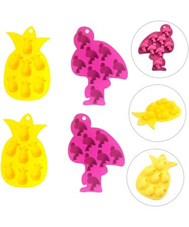 BIUDECO 4pcs Silicone Ice Mold Silicone Molds Cookie Baking Ice- Making Molds Cake Molds Ice Tray Pudding - Buy Online on SooperMarket.com