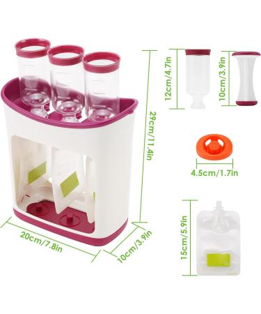 Buy Squeeze Station - BPA Free Baby Food Squeezer with 10 Squeezing Bags - Perfect for Homemade Baby Food & High-Thorough Food - Buy Online on SooperMarket.com