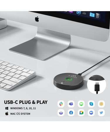 AIRHUG USB Microphone Desktop Computer Mic Mute Button with LED AI Noise Reduction - Buy Online on SooperMarket.com