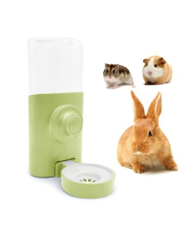 Rabbit Water Bottle Green 600ml/21oz Hanging Water Dispenser Feeder Cage Crate Hutch Bunny Puppy Cat Chinchilla Ferret Guinea Pigs Squirrel Hedgehog